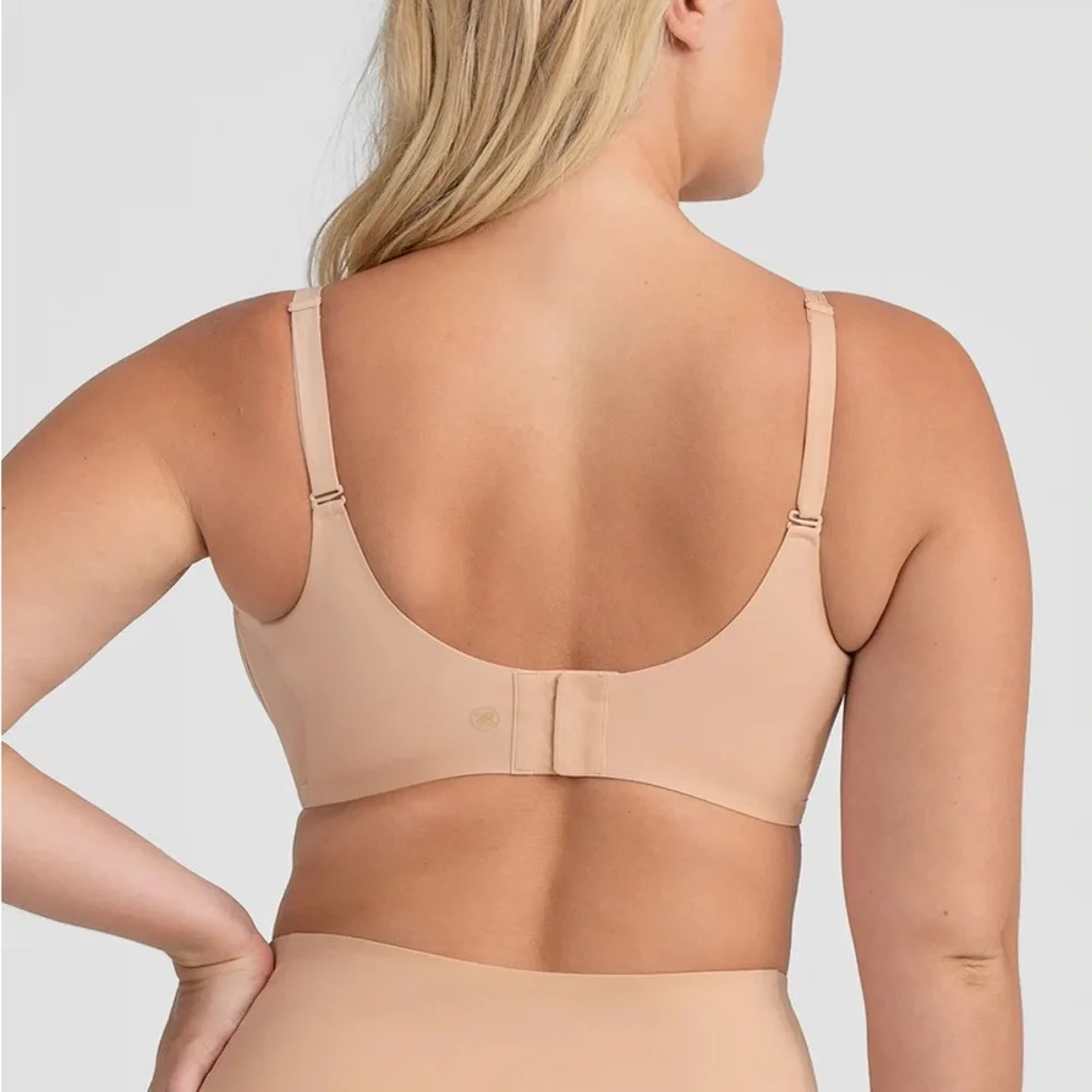 NEW Honeylove CrossOver Bra Sand Tan Large L NWT